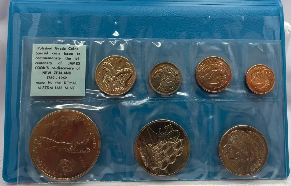 New Zealand 1969 Polished Coin Souvenir Set product image