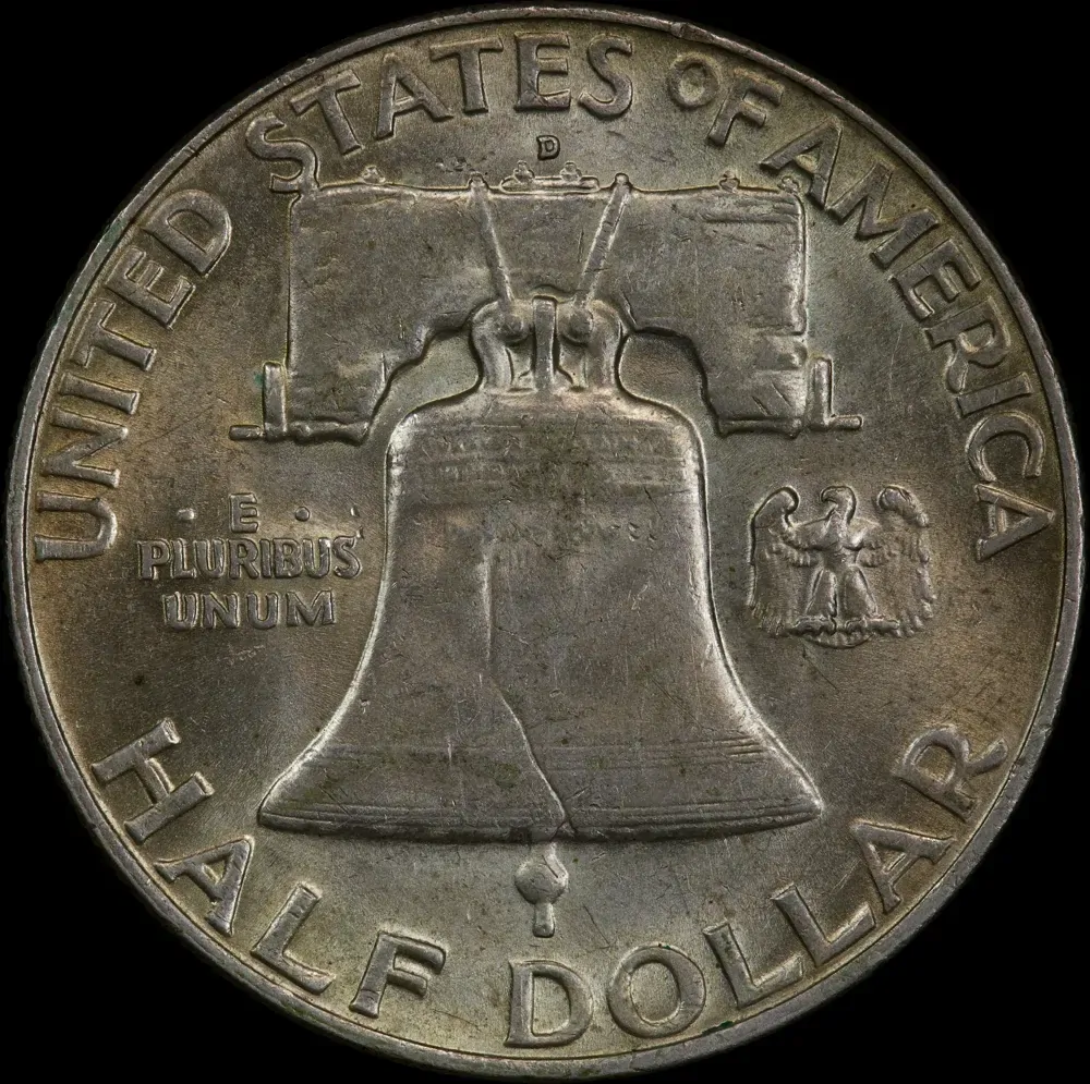 United States 1958-D Silver Franklin Half Dollar KM#199 Uncirculated product image