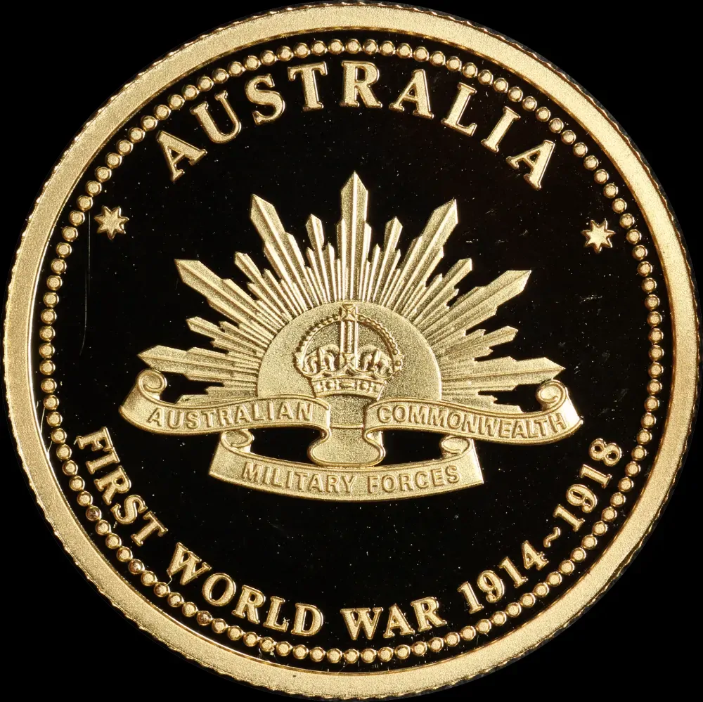Gold 2 Gram Medal Gallipoli Landing Ex Macquarie Mint First World War Collection