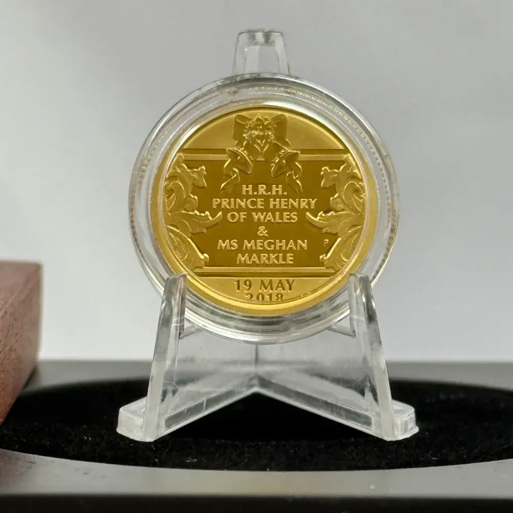 2018 Proof Gold 1/4 ozt Coin Henry and Meghan Wedding product image