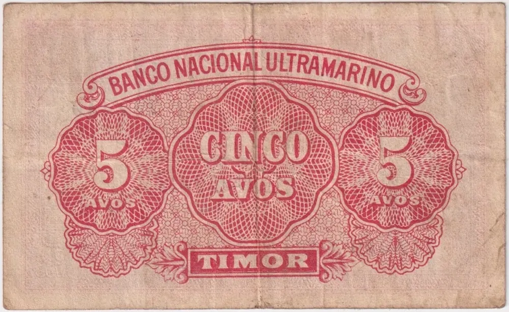 Timor 1940 5 Avos P#12 Fine product image