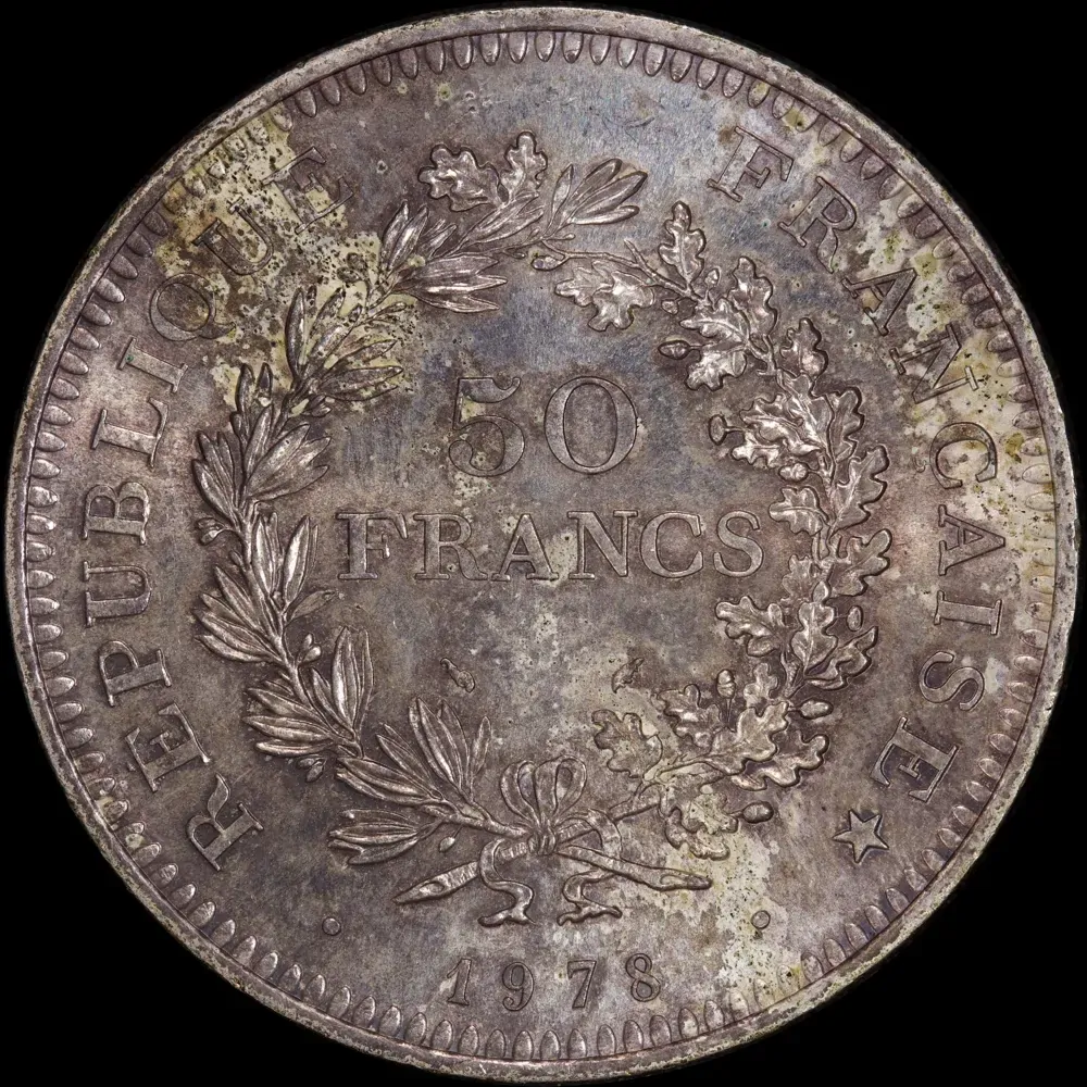 France 1978 Silver 50 Franc KM# 941.1 Choice Uncirculated