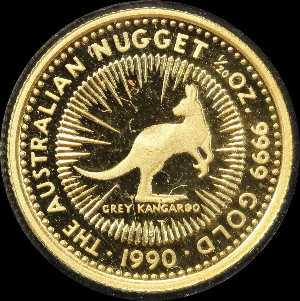 1989 1/20th Ounce Gold Proof Coin Kangaroo Nugget