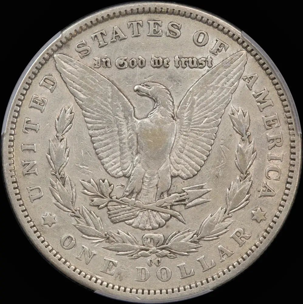 United States 1891-CCSilver  Morgan Dollar KM# 100 PCGS GENUINE VF product image