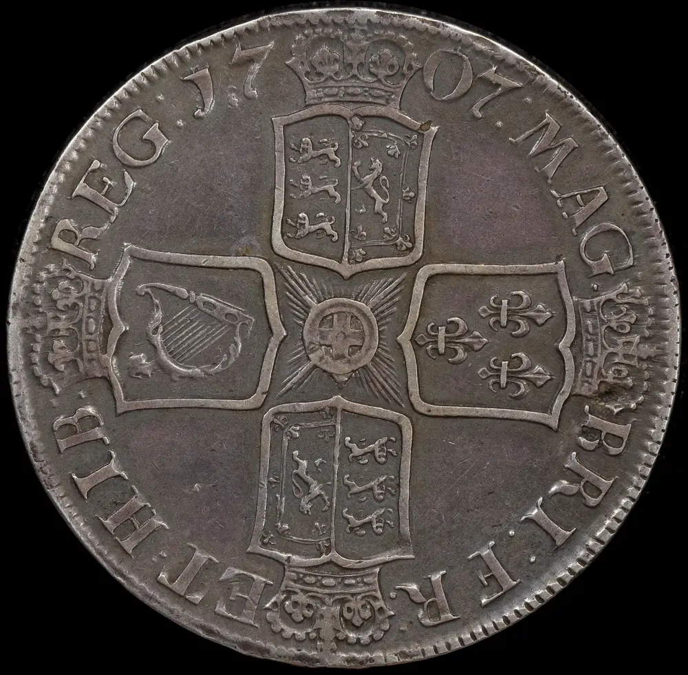 1707-E Silver Crown Anne S#3600 good VF