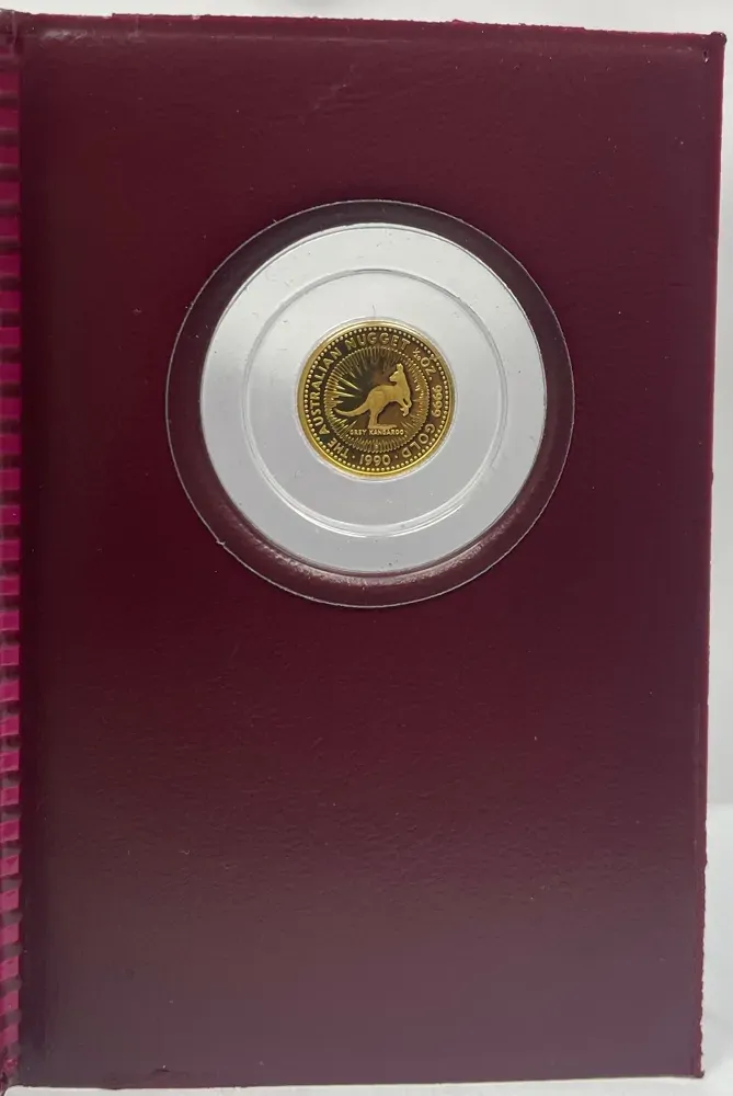 1990 1/20 Ounce Gold Proof Coin Kangaroo Nugget
