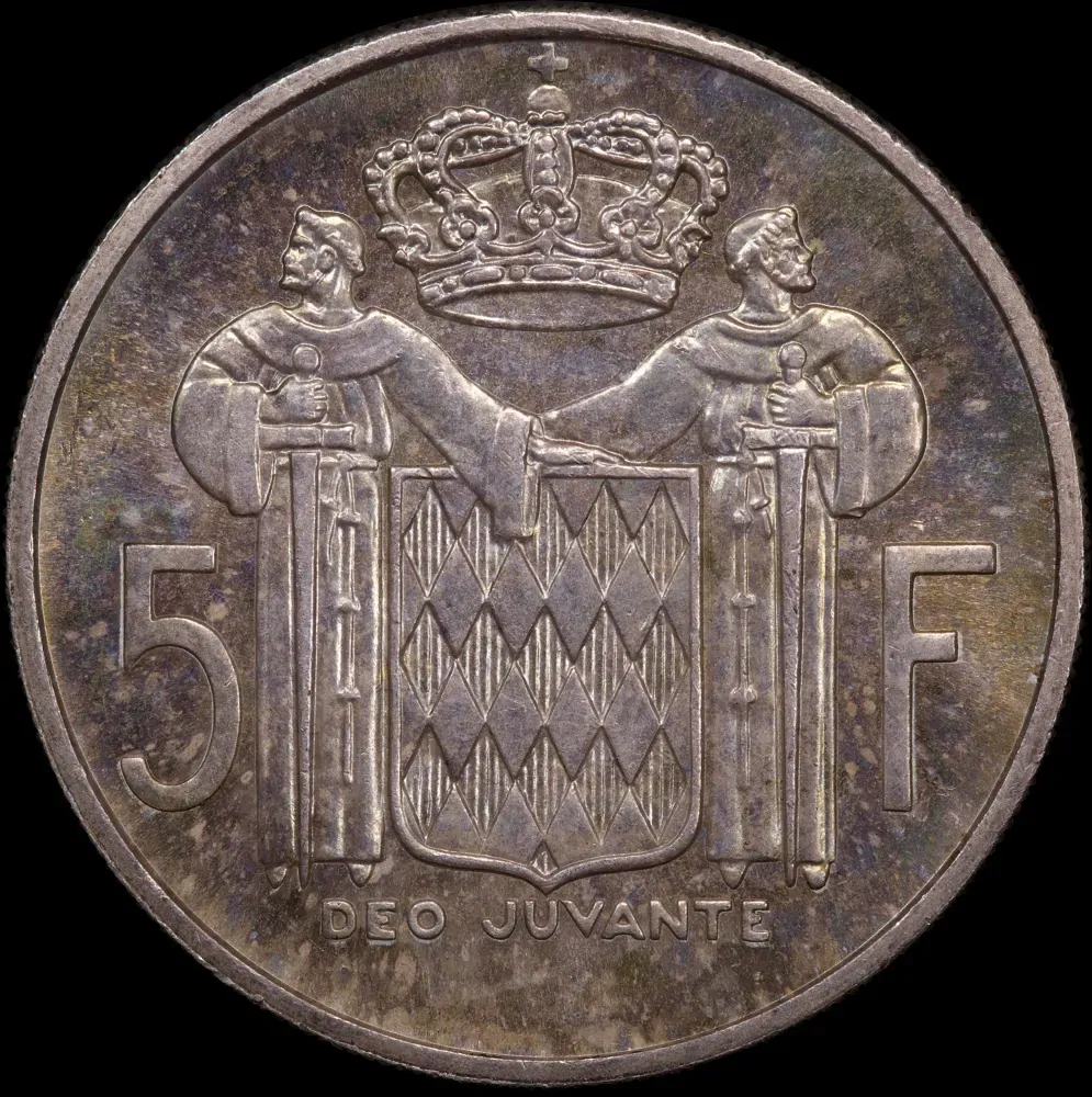 Monaco 1960 Silver 5 Francs KM#141 Uncirculated product image