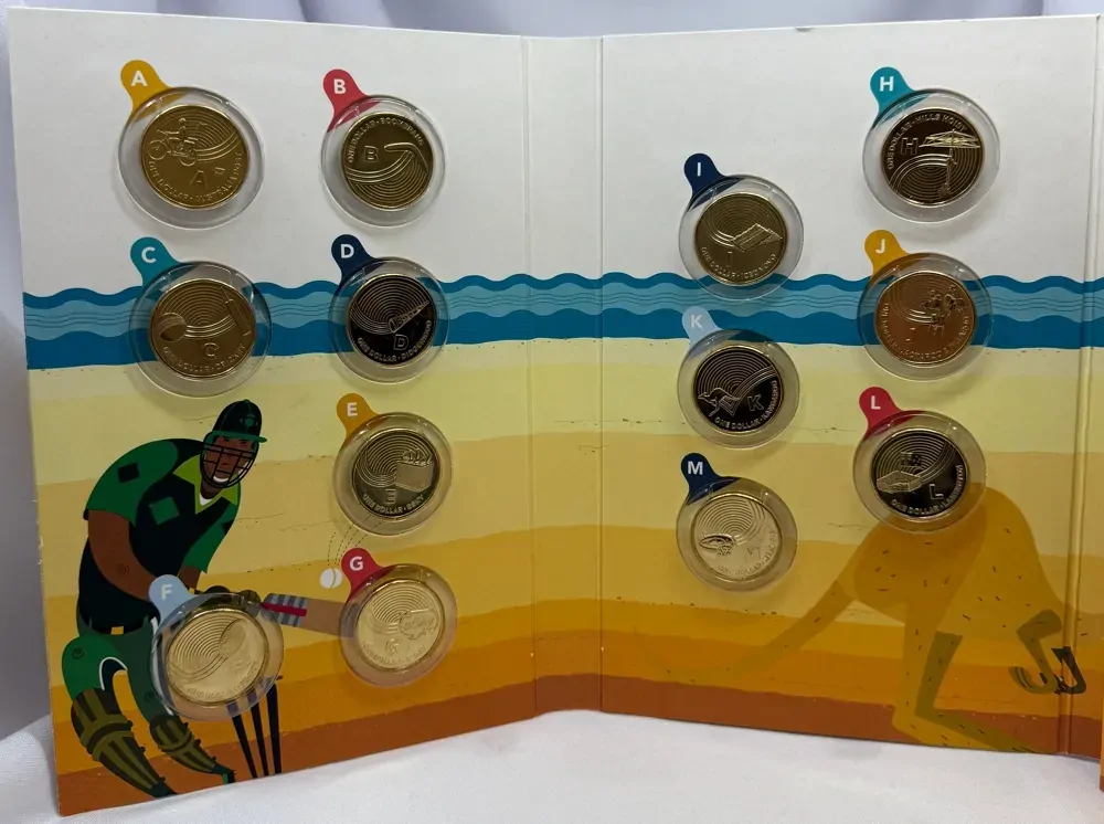 2019 1 Dollar Coin Set Great Aussie Coin Hunt in Folder - Inc Envelope Privy product image