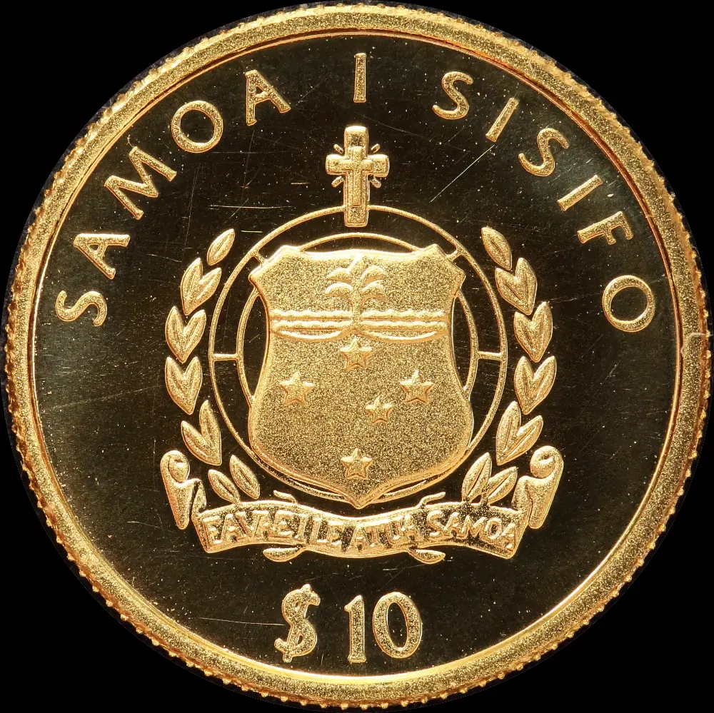 Samoa 2003 Gold 10 Tala Proof Coin Fletcher Christian product image
