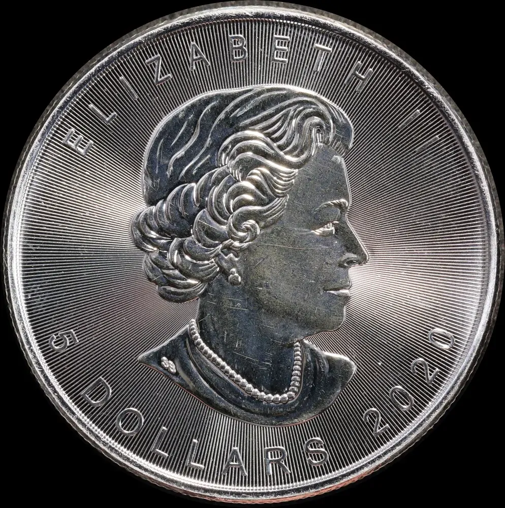 Canada 2020 Silver 5 Dollars  Maple Leaf