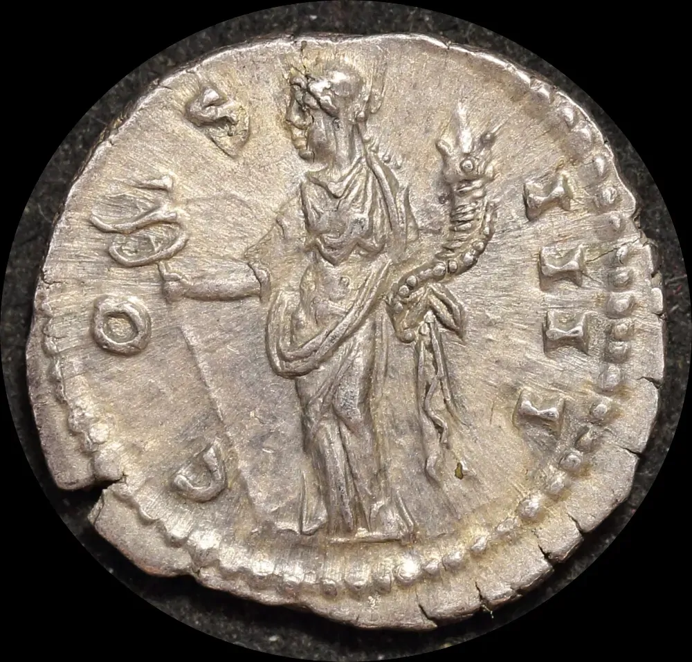 Ancient Rome (Imperial) 149 - 150 AD Antoninus Pius Silver Denarius Felicitas RIC III 187 good EF