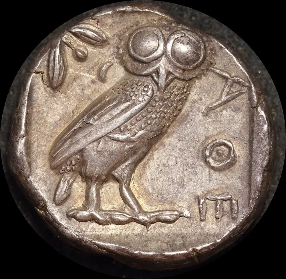 Ancient Greece (Attica, Athens) 449 ~ 404BC Silver Tetradrachm Sp#2526 Extremely Fine