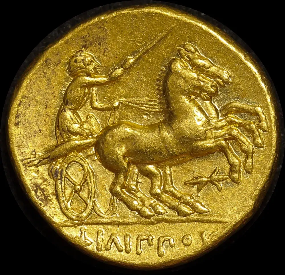 Ancient Greece (Macedonia) 340-328 BCE Gold Stater Philip II Extremely Fine