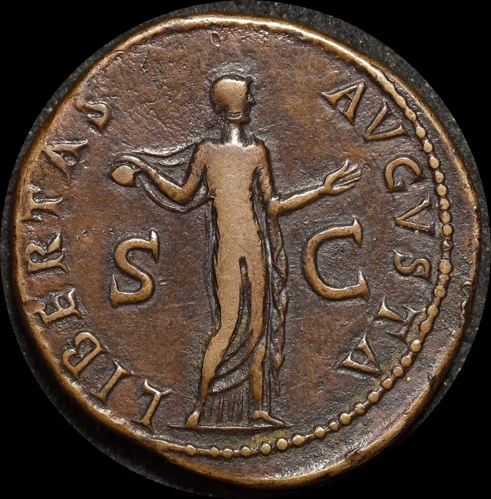 Ancient Rome (Imperial) 41-42 AD Claudius Bronze As RIC 97 Very Fine