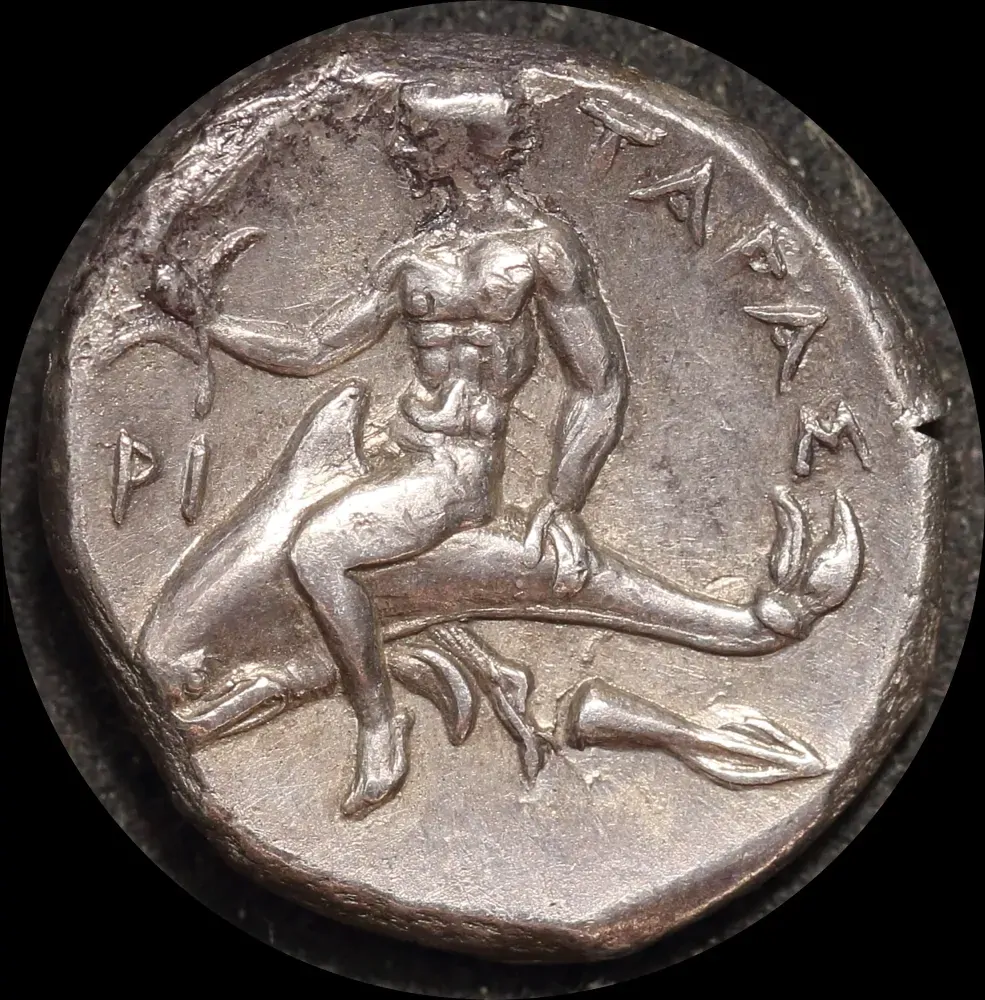 Italy (Tarentum / Calabria) 302 - 281 BC Silver Nomos good VF