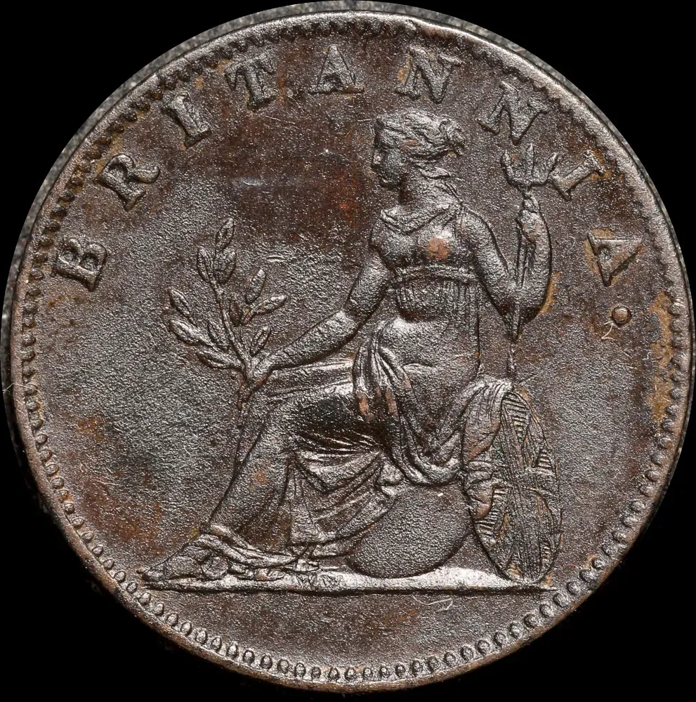 Ionian Islands 1820 Copper 2 Lepta KM# 31 Extremely Fine
