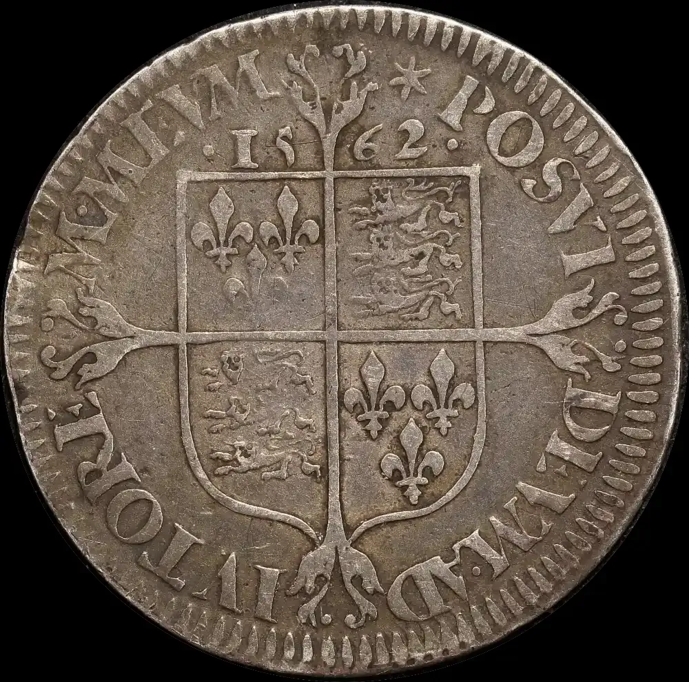1562 Silver Sixpence Elizabeth I  S# 2596 good Fine