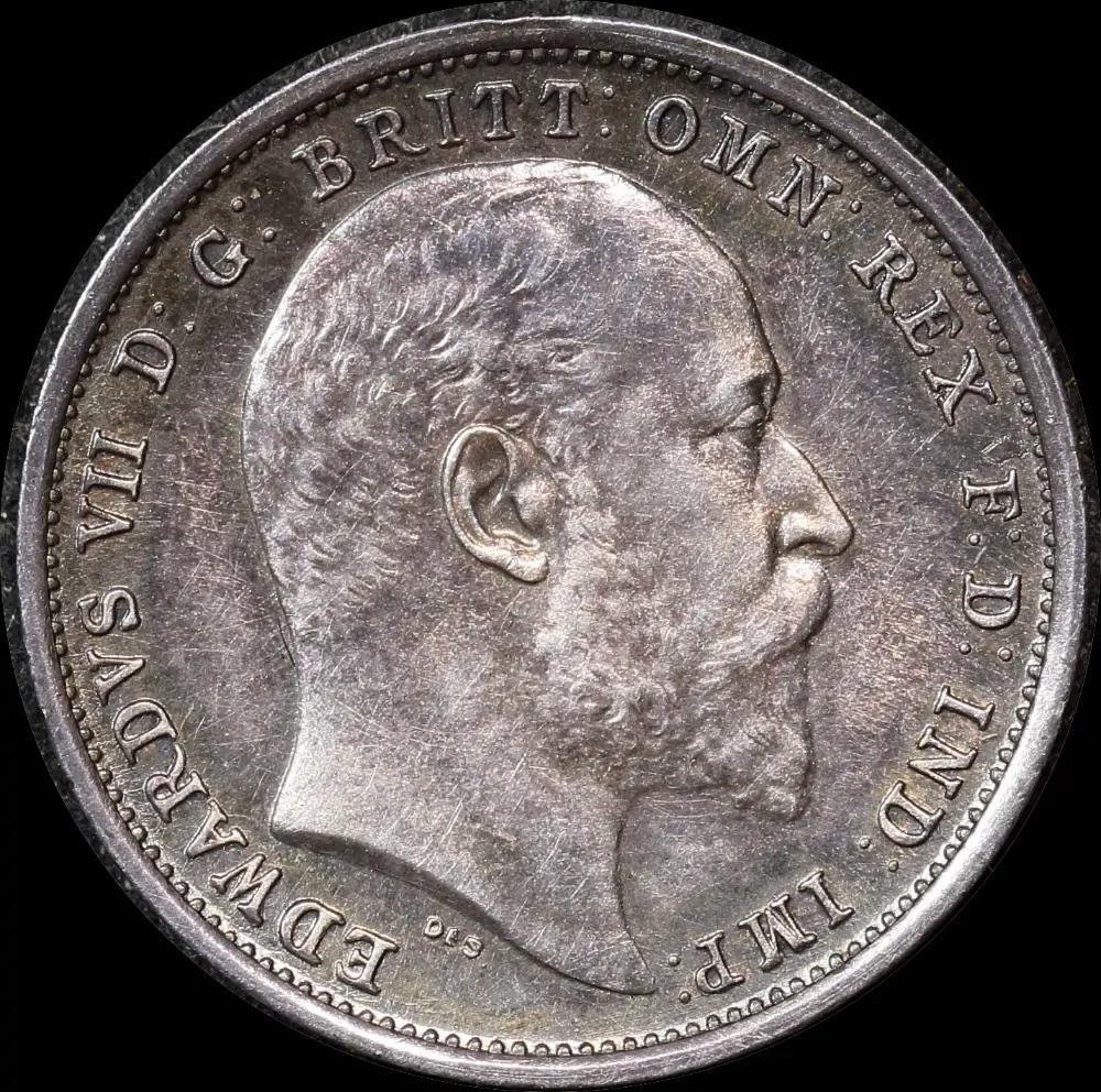 1903 Silver Maundy Fourpence Edward VII S#3986 Uncirculated