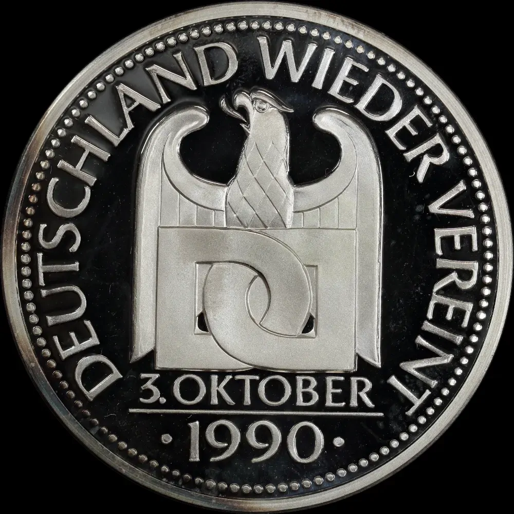 Germany 1990 Silver Medallion Reunification