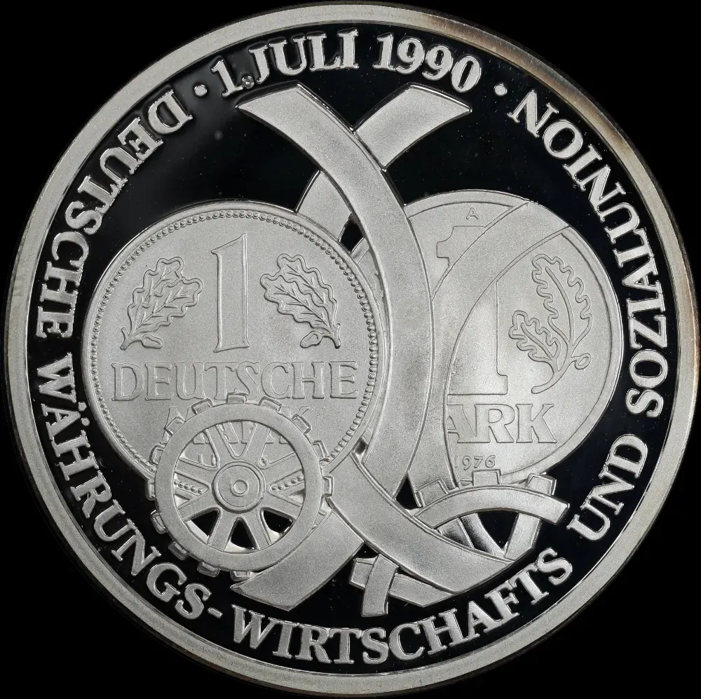 Germany 1990 Silver Medallion Monetary Union