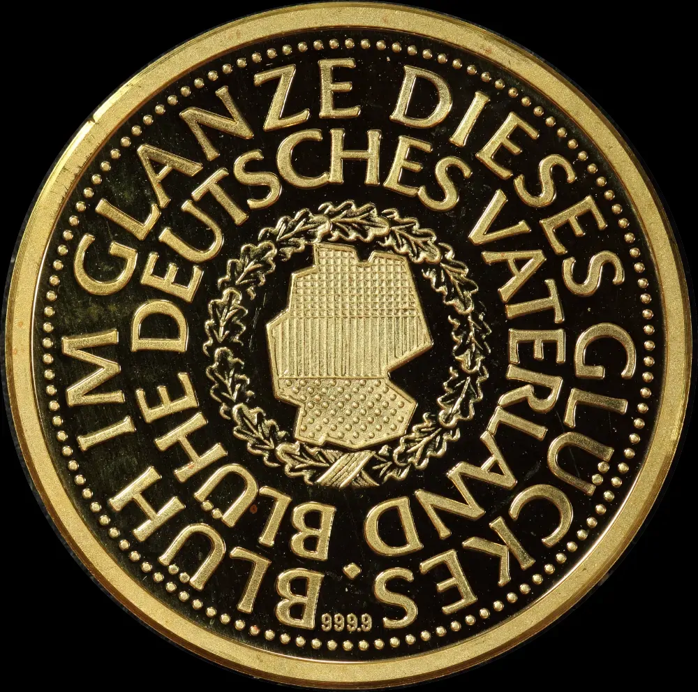Germany 1990 Gold Medallion Reunification