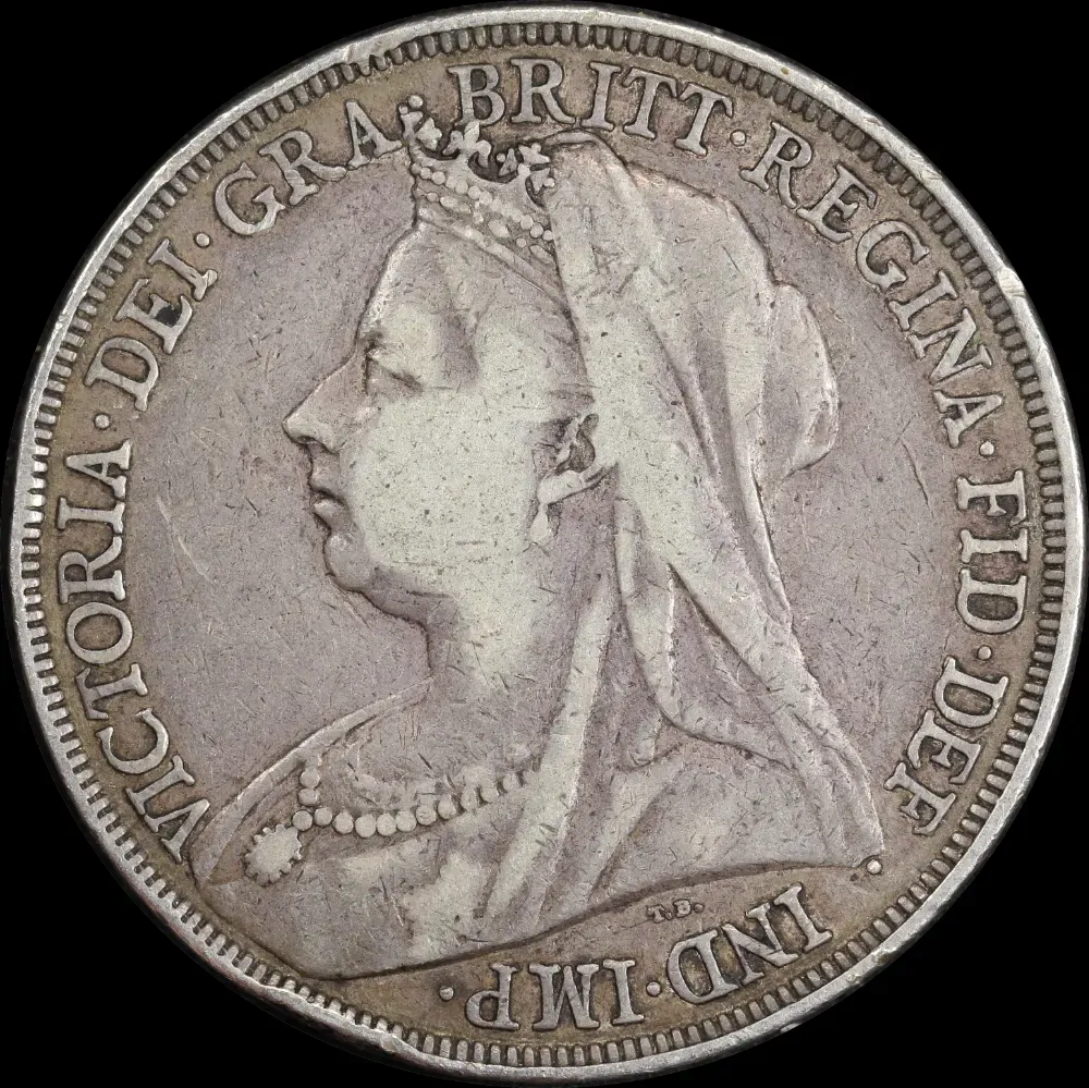 1893 LVI Silver Crown Victoria S#3937 about VF