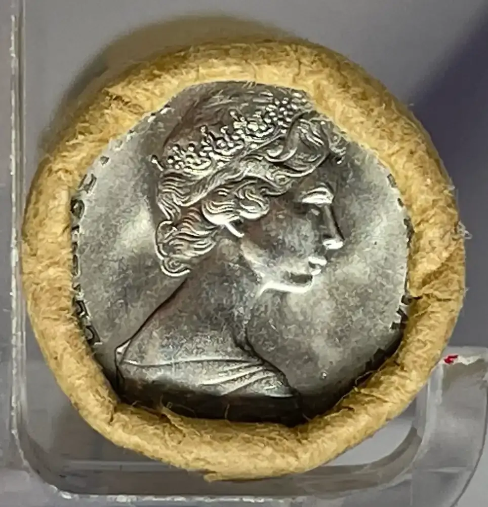 1981 5 Cent Coin Mint Roll Heads/Heads