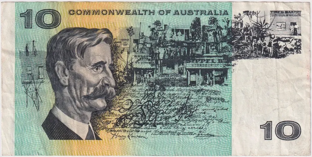 1967 $10 Note Coombs/Randall SDR 1st Prefix R302F Fine