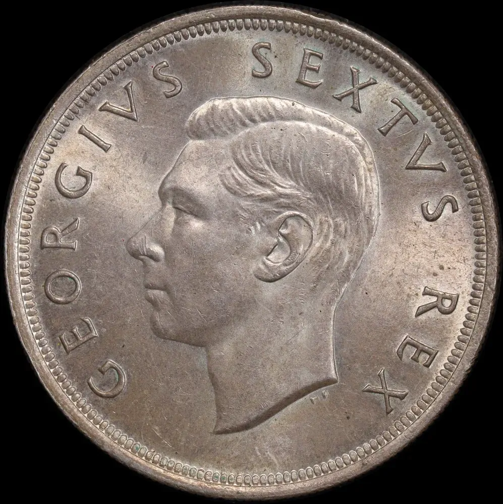 South Africa 1949 Silver 5 Shillings KM#40.1 Uncirculated product image