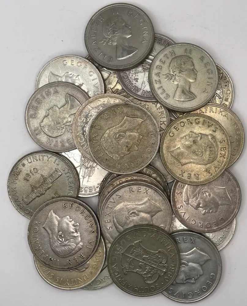 South Africa Post 1952 Silver Crown (50%) No Grade, Misc Dates product image