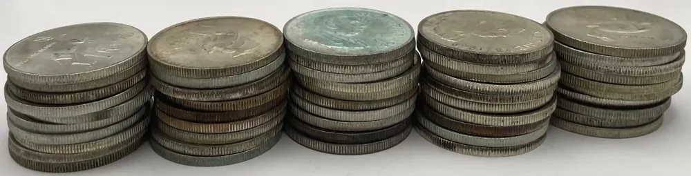 South Africa Bag of 50 Silver 1 Rand Coin (80% Pure) No Grade, Misc Dates & Designs product image