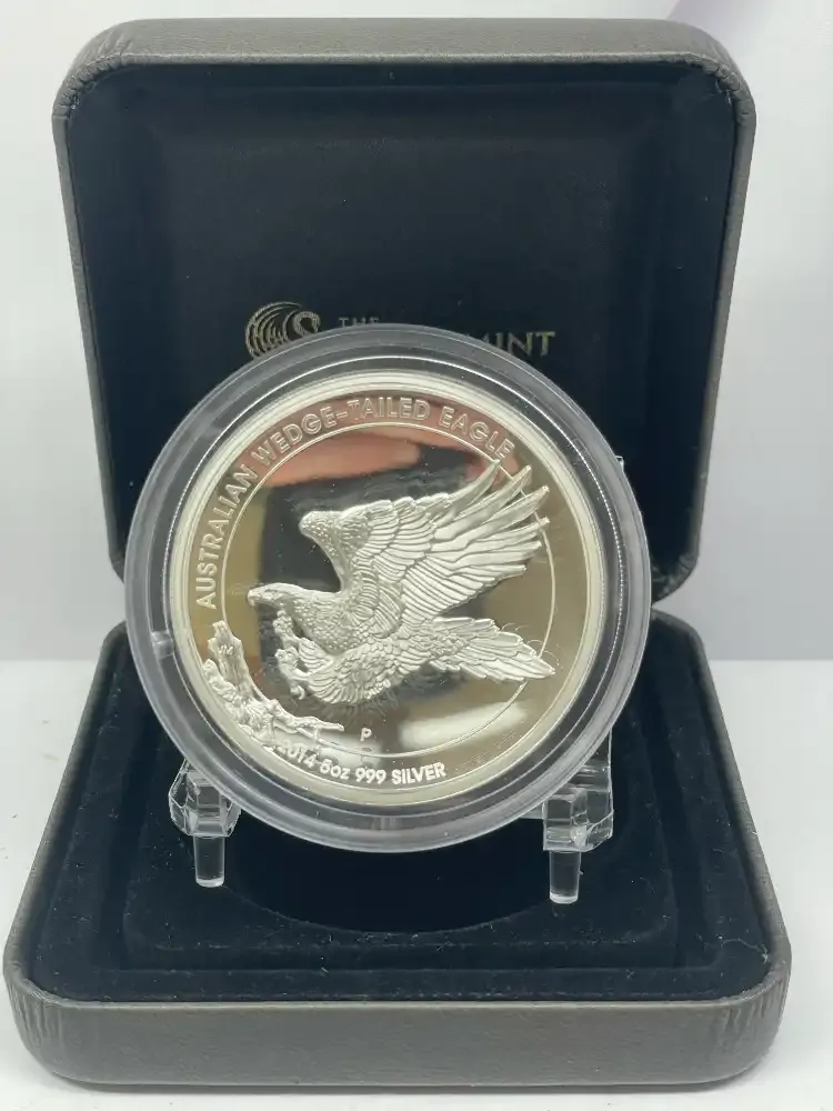 2014 Silver 5oz Proof Coin Wedge Tailed Eagle product image