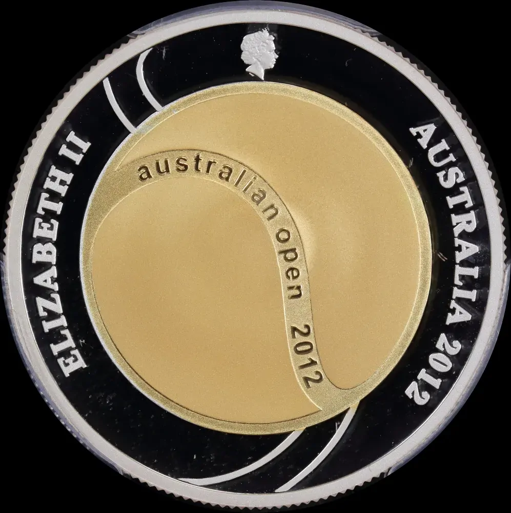 2012 Silver Proof 2 Dollar Coin Australian Open PCGS PR69DCAM