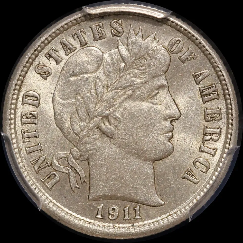 United States 1911 Silver Dime KM# 113 PCGS MS63 product image