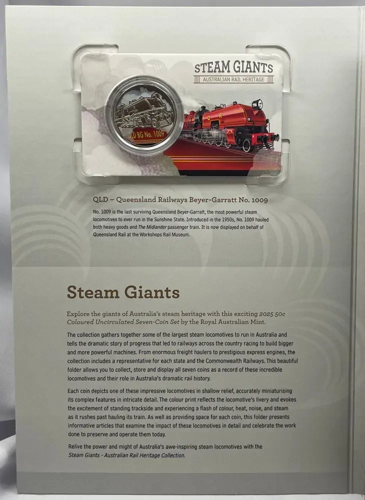 2025 50 Cent 7 Coin Collection Steam Giants Australian Rail Heritage product image