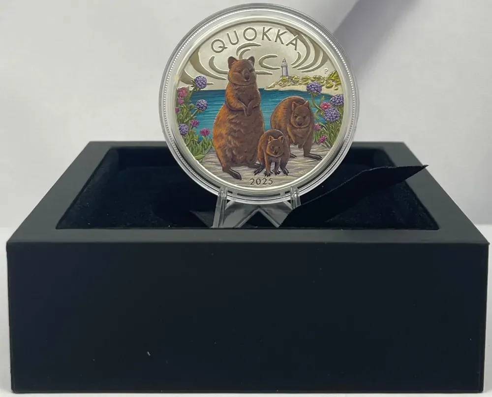 2025 Silver 1 Ounce Coloured Proof Coin Quokka product image