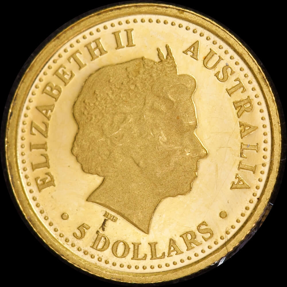 2008 Twenty Fifth Ounce Gold Uncirculated Coin Frilled Neck Lizard product image