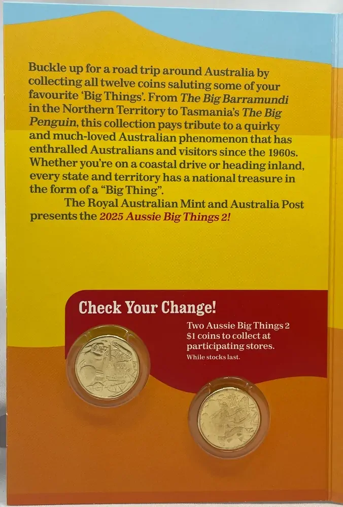 2025 1 Dollar 12 Coin Set Aussie Big Things in Folder product image
