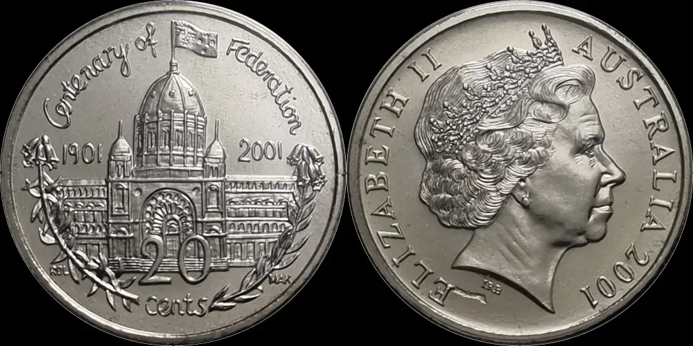 2001 Federation Two Coin Uncirculated Set Victoria