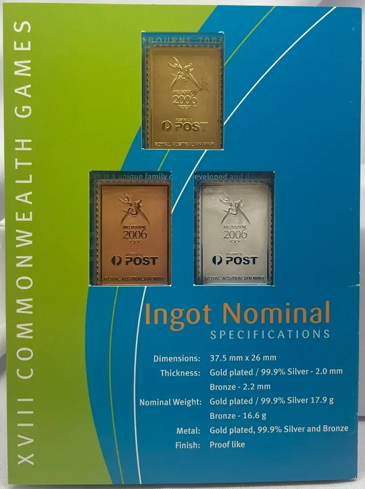 2006 Melbourne Commonwealth Games Stamp Ingots Collection