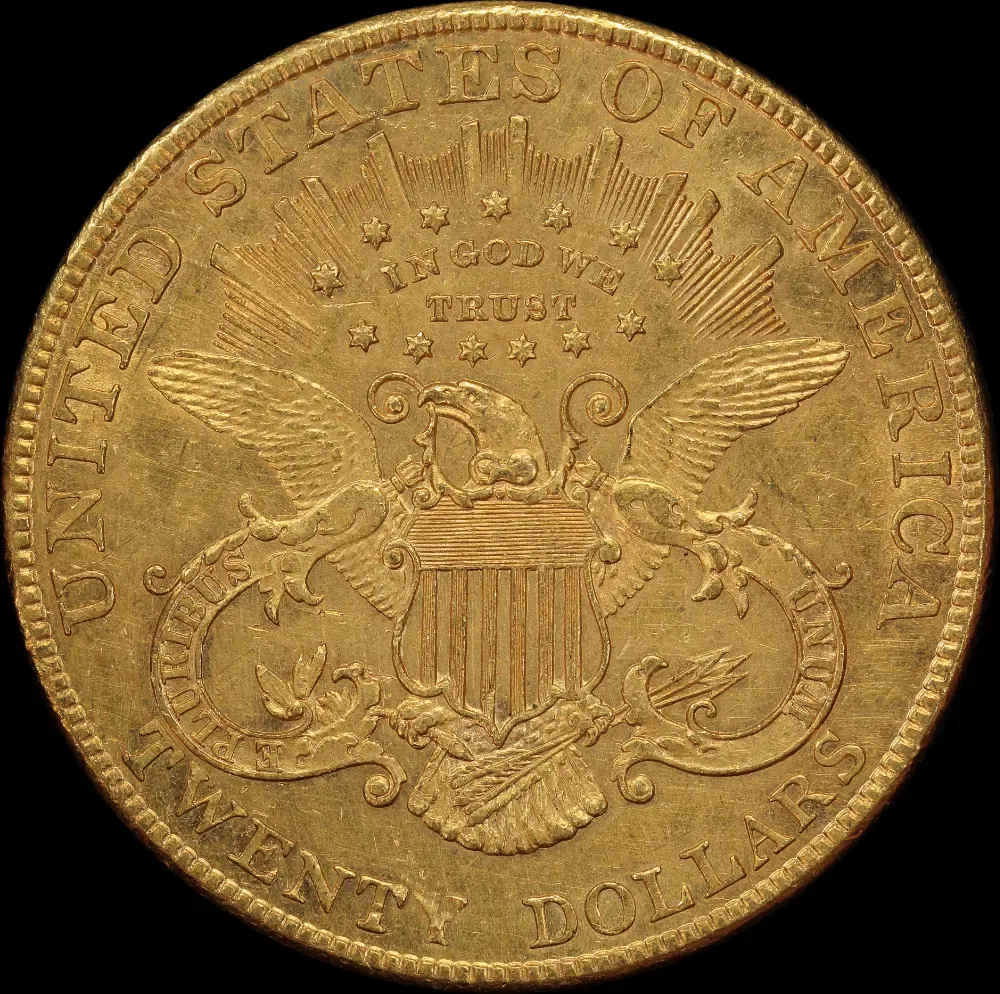 United States 1907 Gold 20 Dollar Double Eagle good EF product image