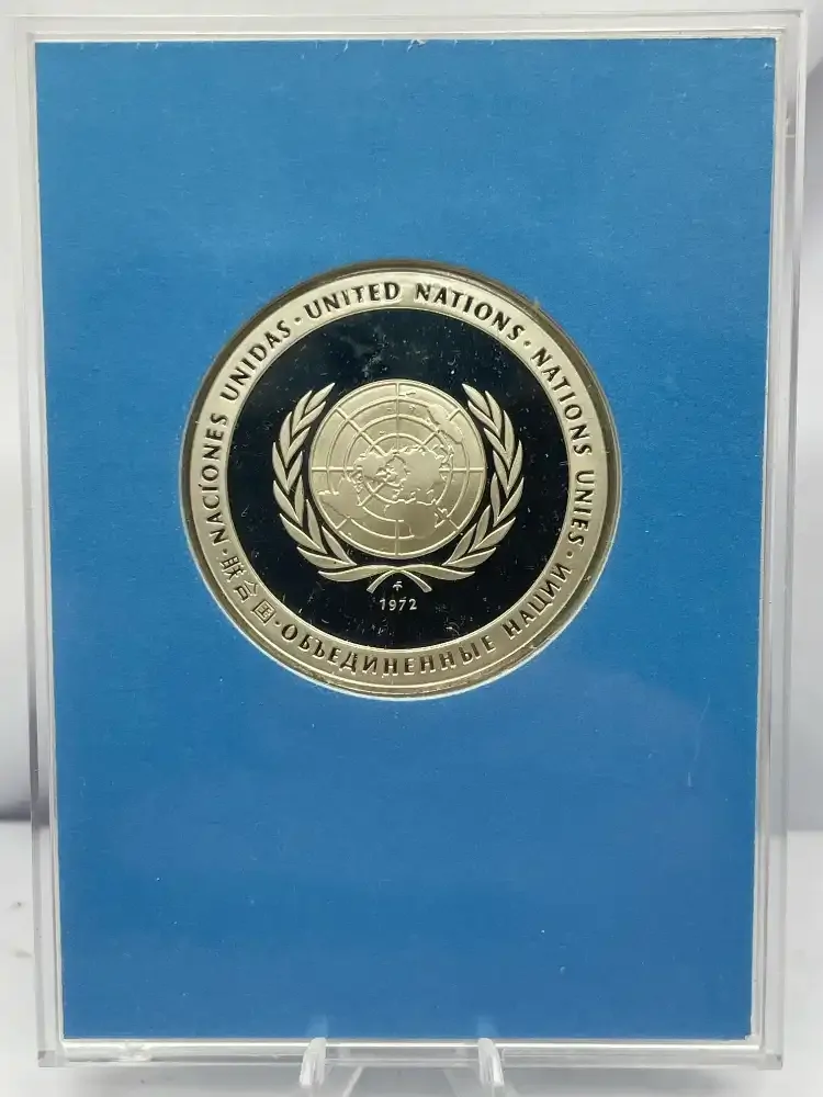 1972 Silver Medal United Nations Peace