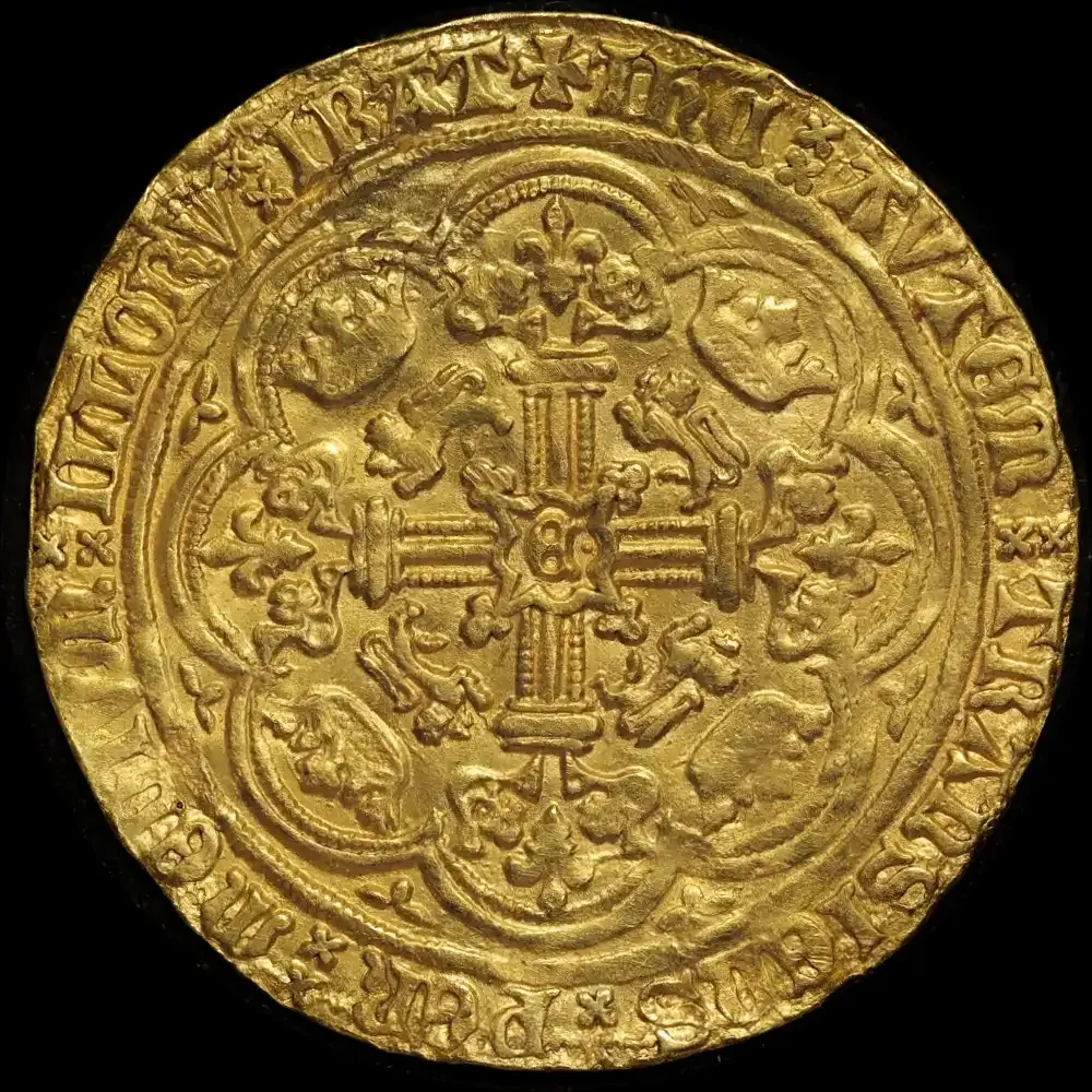 1369-1377 Gold Noble Edward III S#1521 Extremely Fine