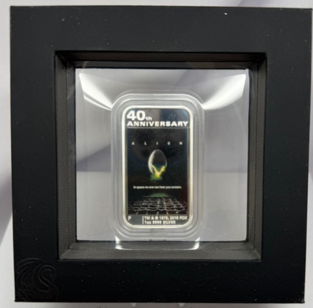 2019 Silver 1oz Rectangle Coin Alien Movie 40th Anniversary product image