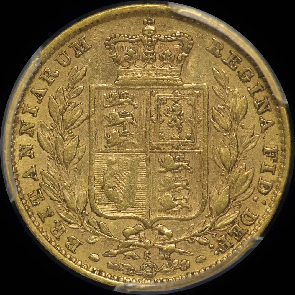 1880 Sydney Shield Sovereign Inverted A Error PCGS XF40
