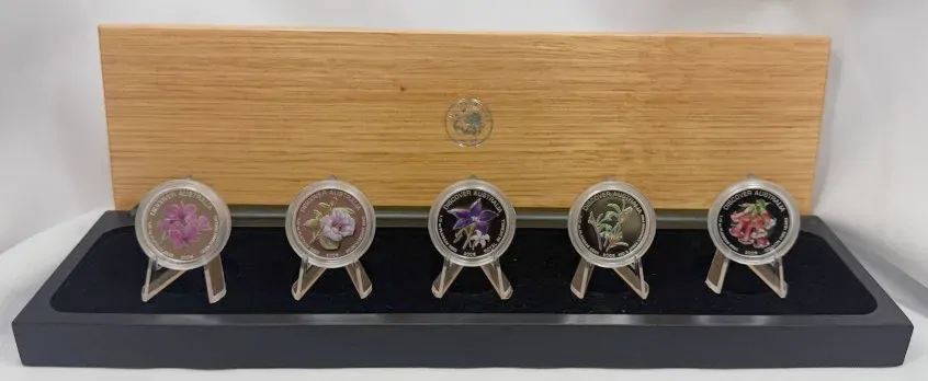 2006-2008 Platinum 1/2 Ounce Five Coin Sets Discover Australia