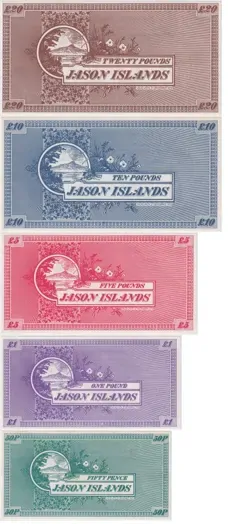 Jason Islands 1978 Set of 5 Banknotes Uncirculated product image