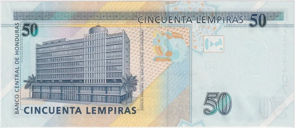 Honduras 2004 50 Lempiras P#94a Uncirculated