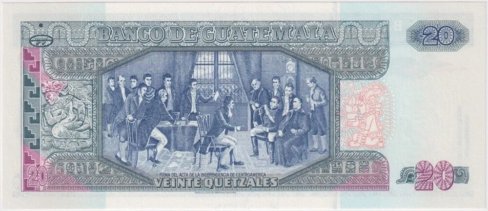 Guatemala 2003 20 Quetzales P#108 Uncirculated