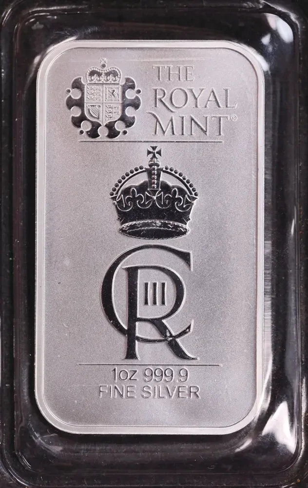 The Royal Mint Silver 1 Ounce Minted Bullion Bar The Royal Celebration